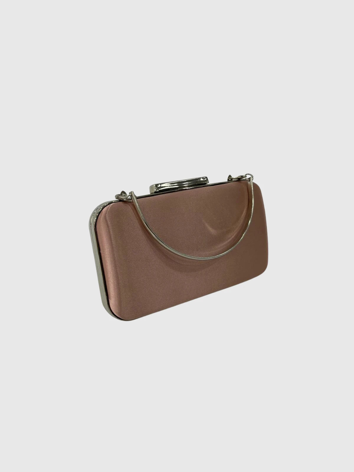 Rose Gold Metal Saplı Abiye Çanta