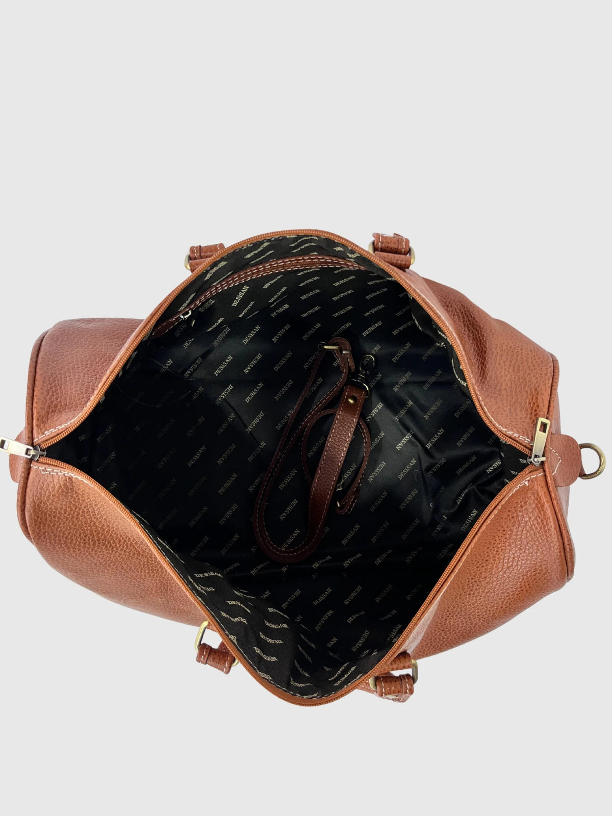 Hakiki Deri Taba Seyahat Çantası – Büyük Boy Şık Travel Bag