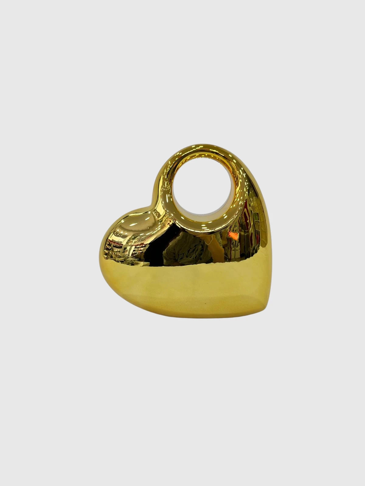 Gold Ayna Yüzeyli Modern Abiye Çanta
