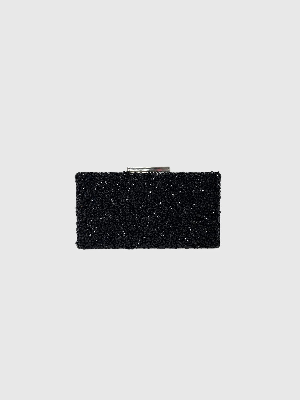Siyah Taş İşlemeli Abiye Clutch Çanta