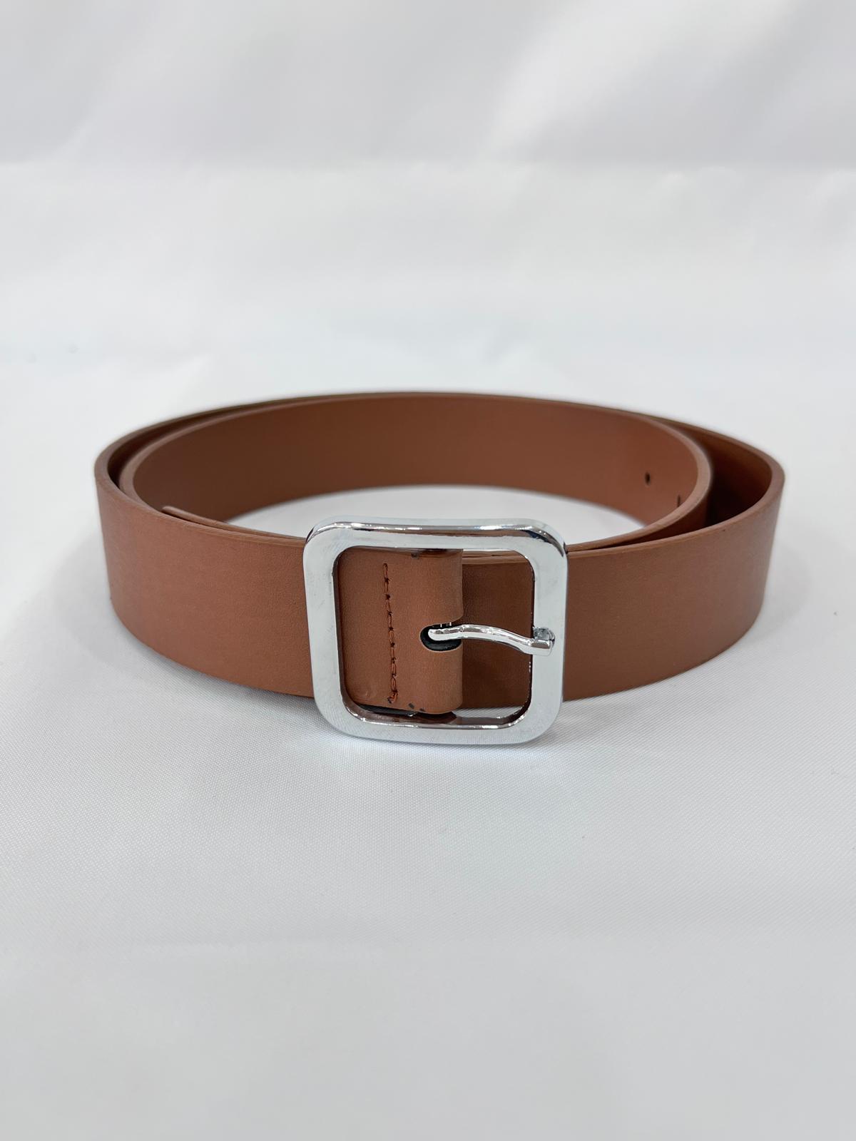 Elegant Thin Belt with Buckle