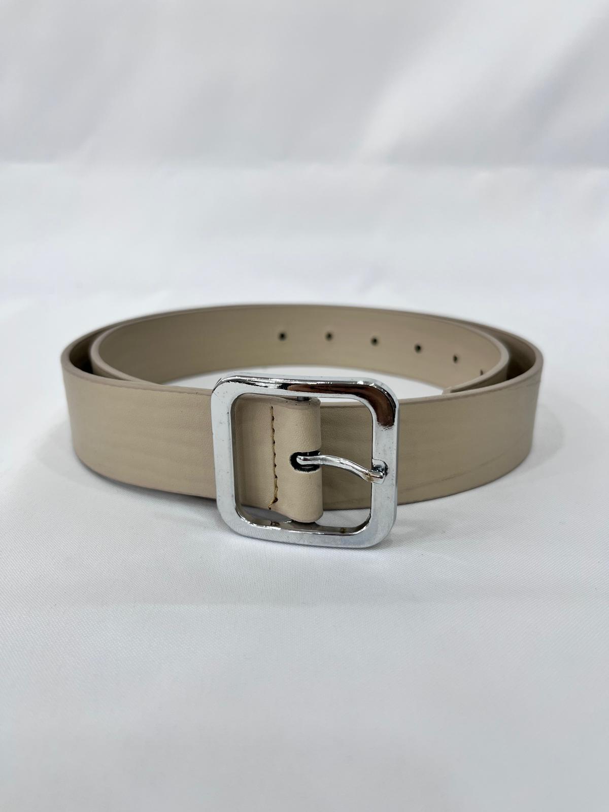 Elegant Thin Belt with Buckle