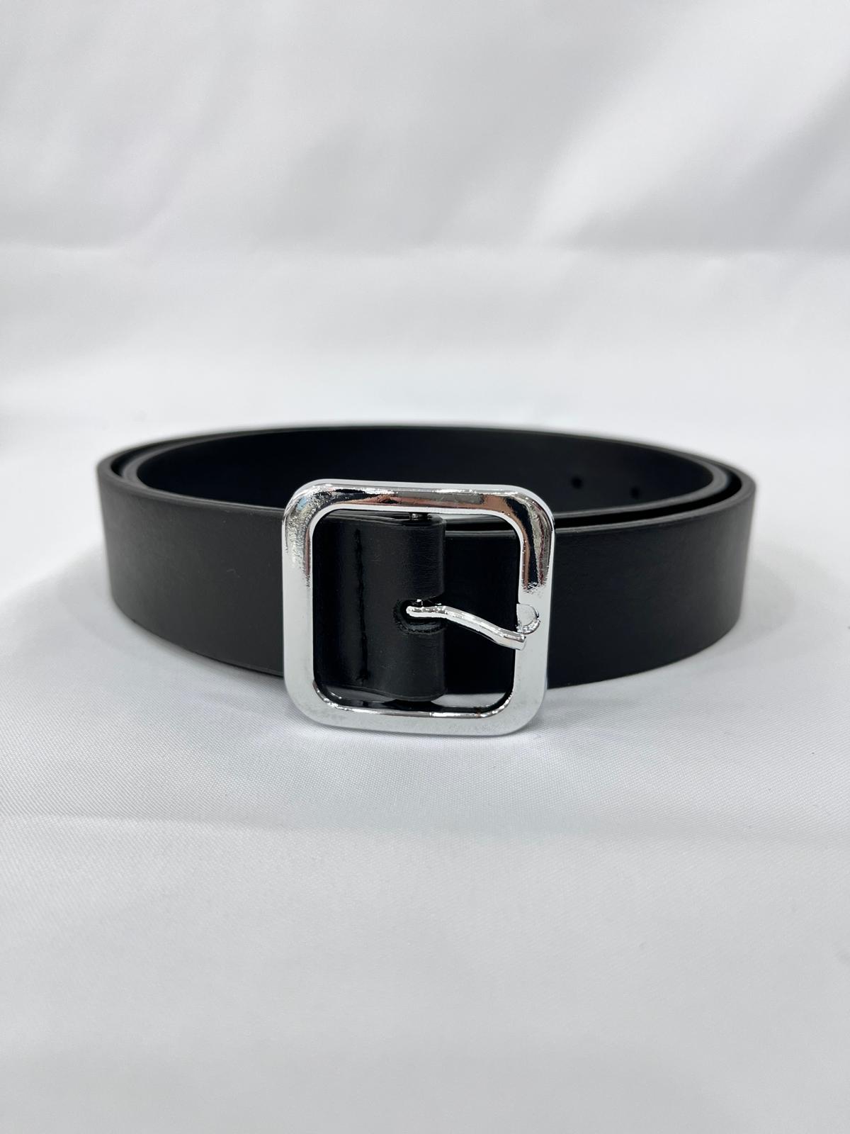 Elegant Thin Belt with Buckle