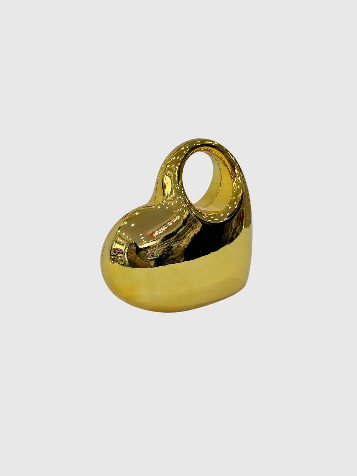 Gold Ayna Yüzeyli Modern Abiye Çanta