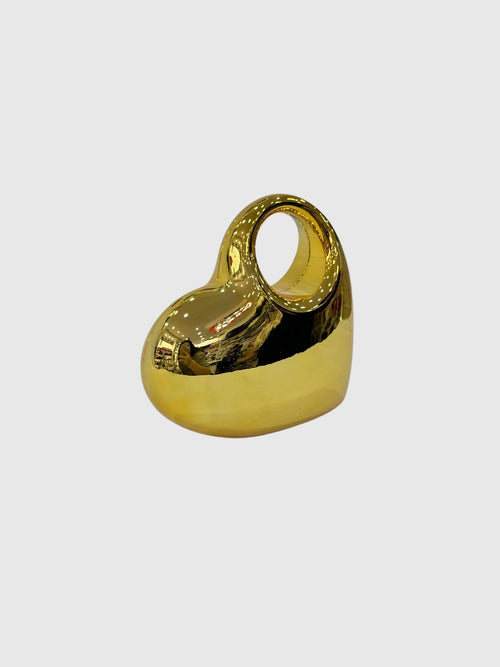 Gold Ayna Yüzeyli Modern Abiye Çanta