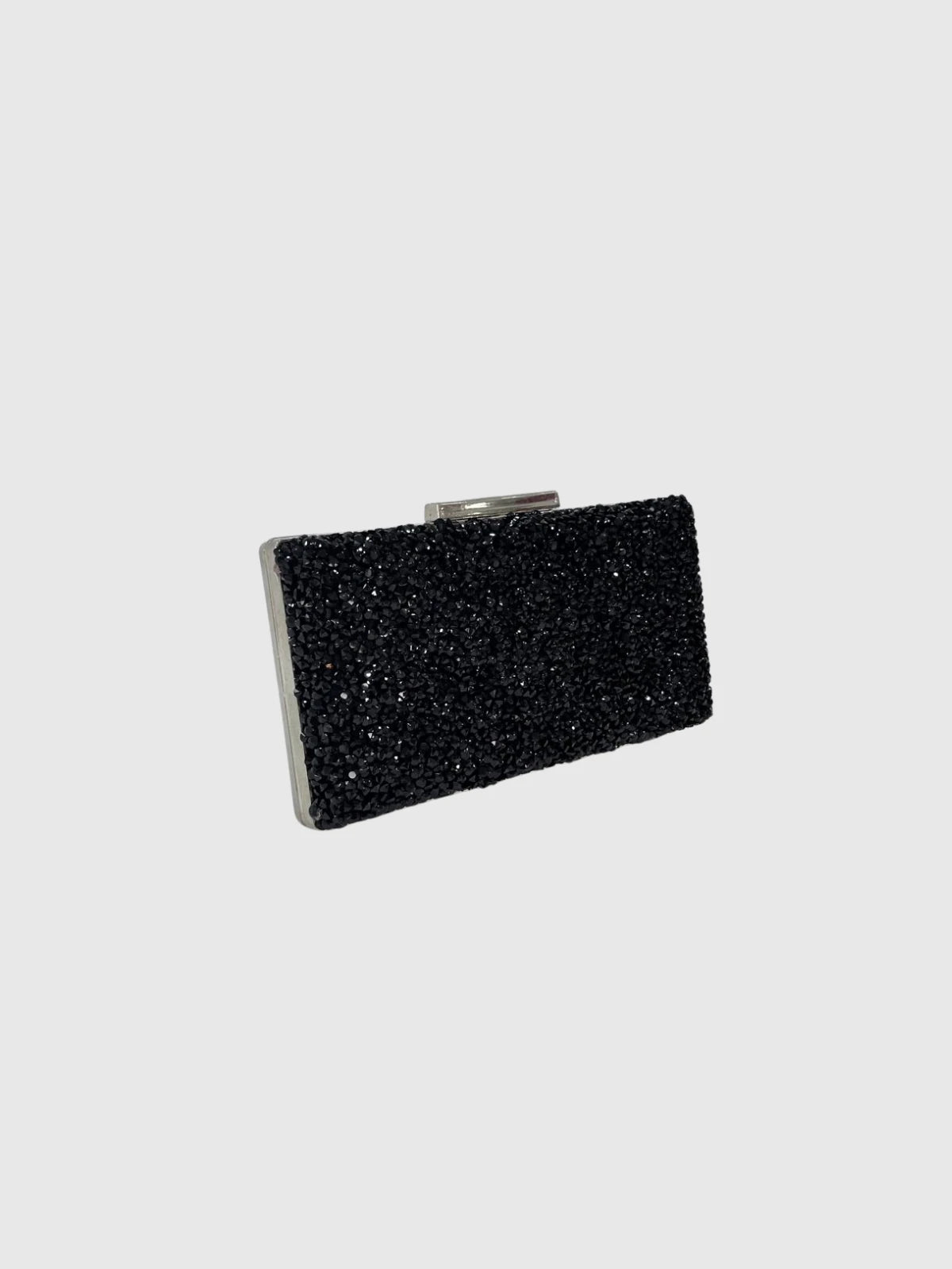 Siyah Taş İşlemeli Abiye Clutch Çanta