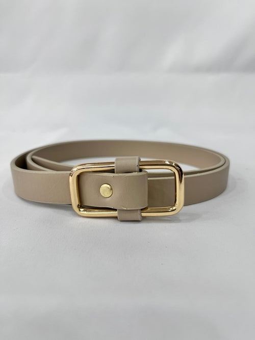 Classic Slim Belt with Gold Buckle